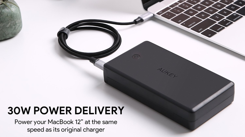 Aukey USB-C PD 26,500mAh Battery Pack | $56 | Amazon | Promo code AUKEYPD7